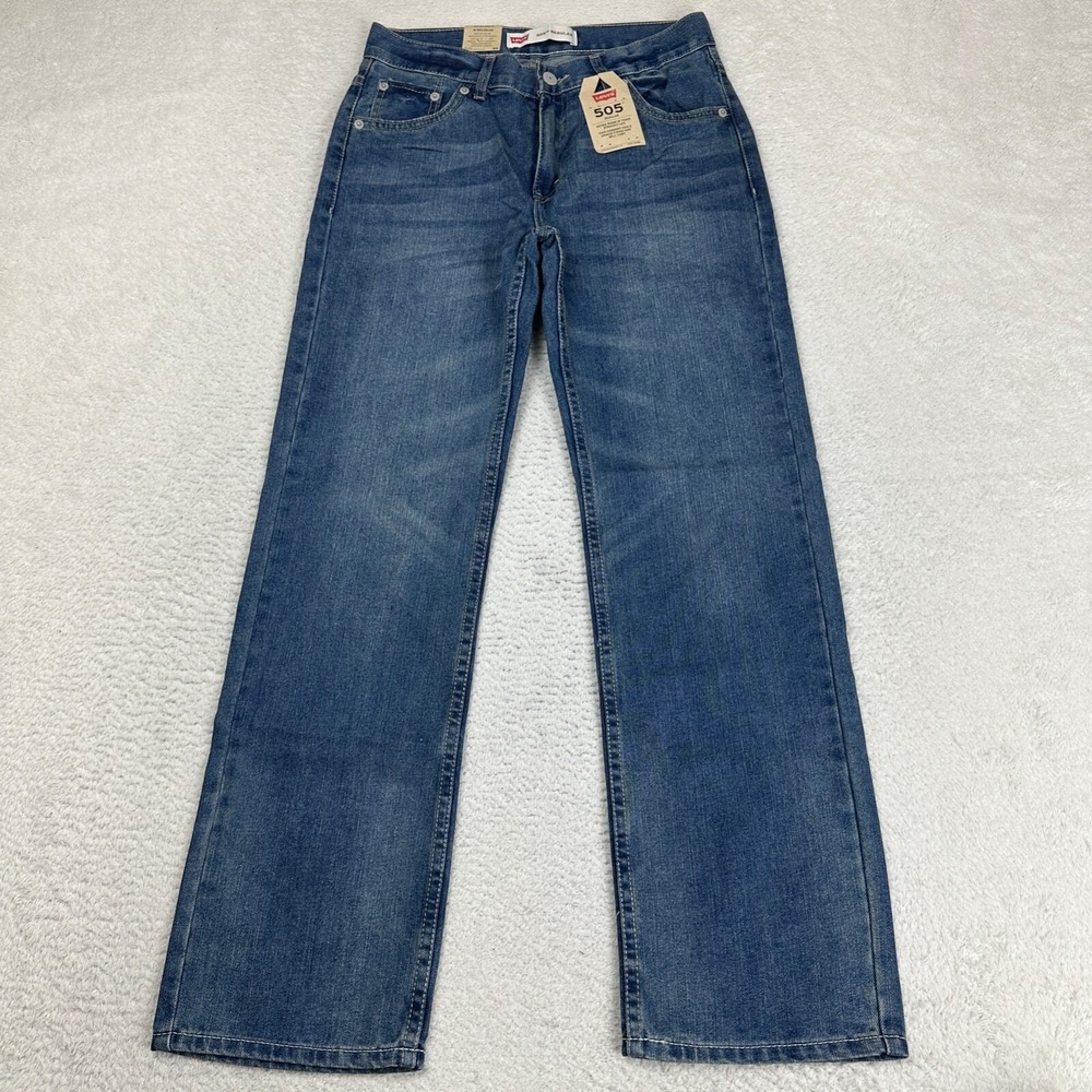 Levi's 505‎ Women Size 16 Regular (Measures 28x28) Straight Leg Denim Jeans NEW